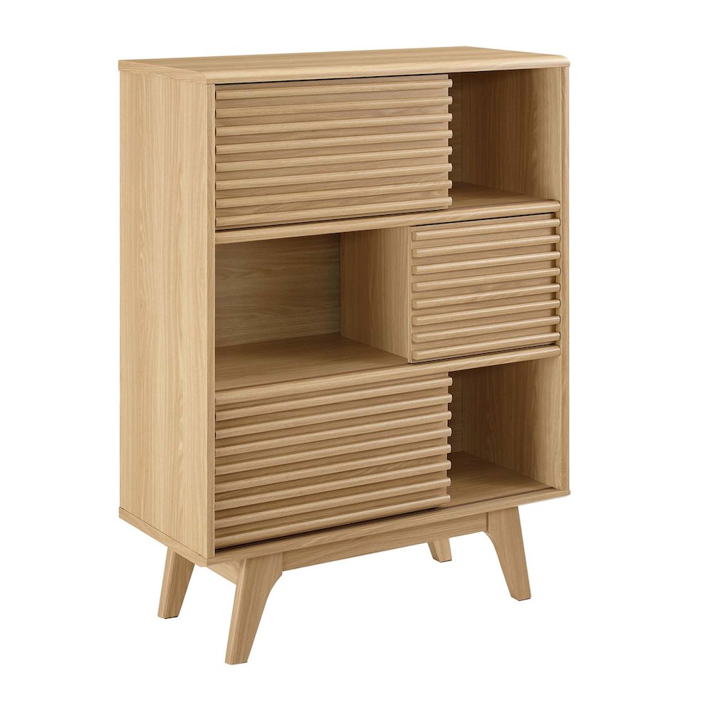 Render Three-Tier Display Storage Cabinet Stand. Picture 1