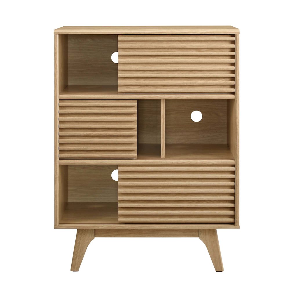 Render Three-Tier Display Storage Cabinet Stand. Picture 5