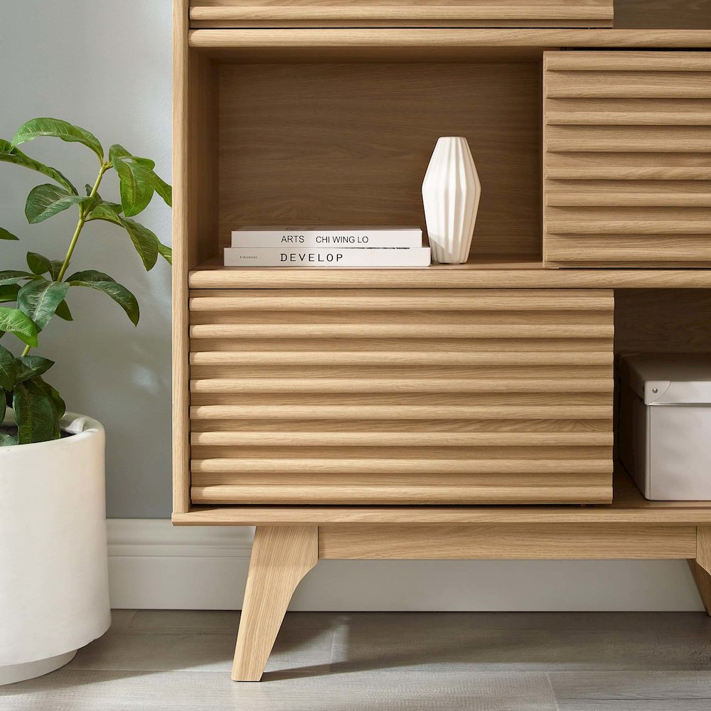 Render Three-Tier Display Storage Cabinet Stand. Picture 9