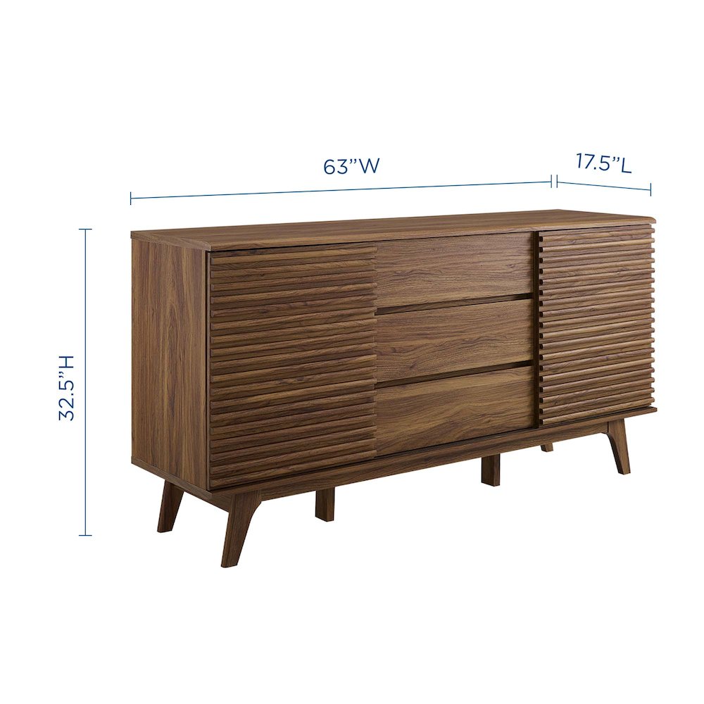 Render 63" Sideboard Buffet Table or TV Stand. Picture 2