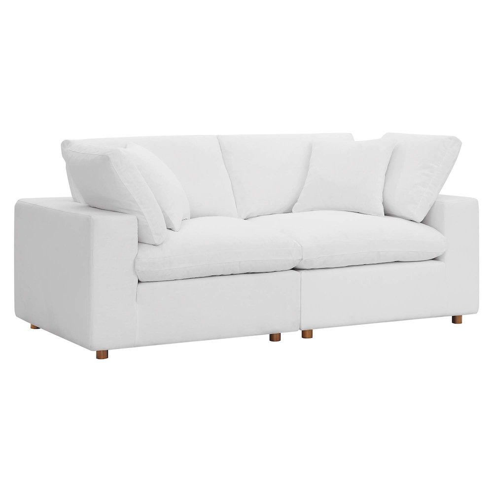 Commix 2 Piece Down Filled Overstuffed Sectional Sofa Set. Picture 1