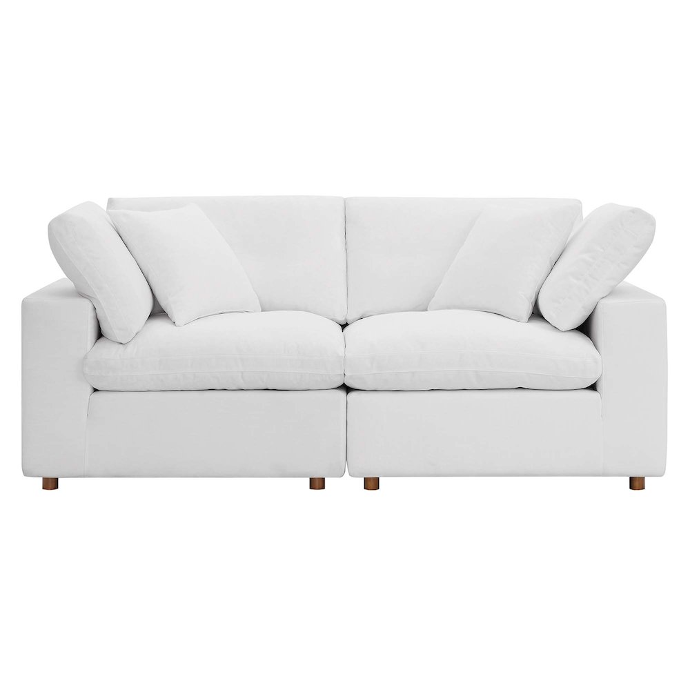 Commix 2 Piece Down Filled Overstuffed Sectional Sofa Set. Picture 7
