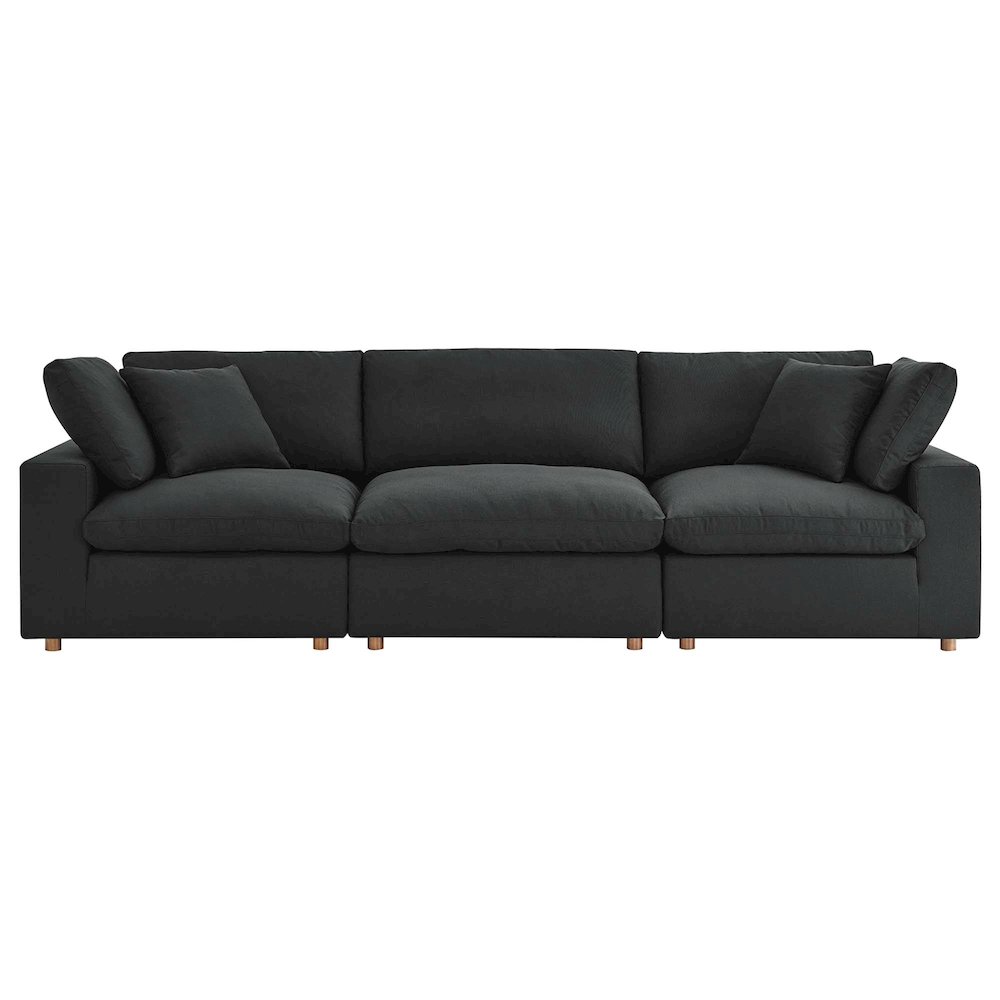 Commix 3 Piece Down Filled Overstuffed Sectional Sofa Set. Picture 13