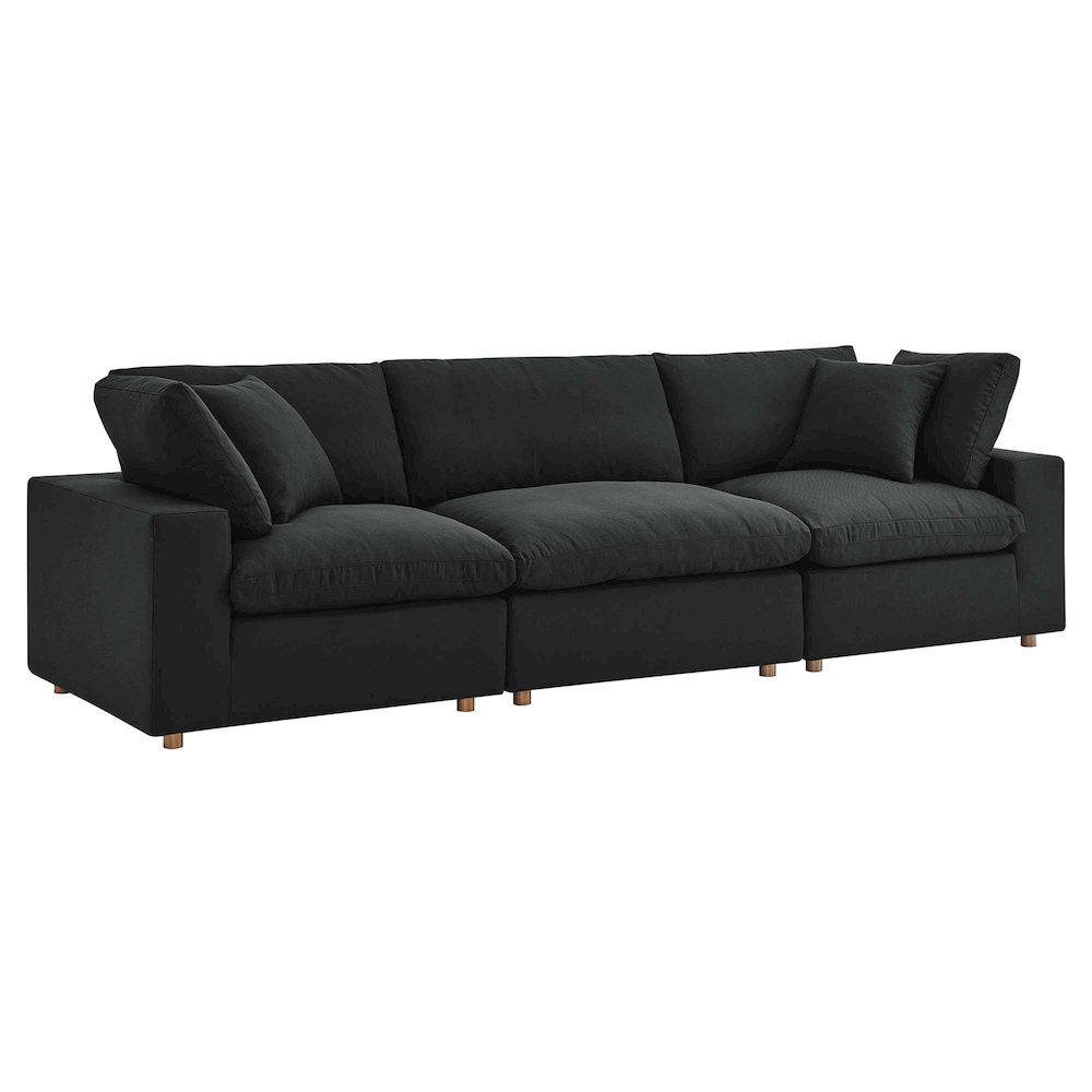 Commix 3 Piece Down Filled Overstuffed Sectional Sofa Set. Picture 1