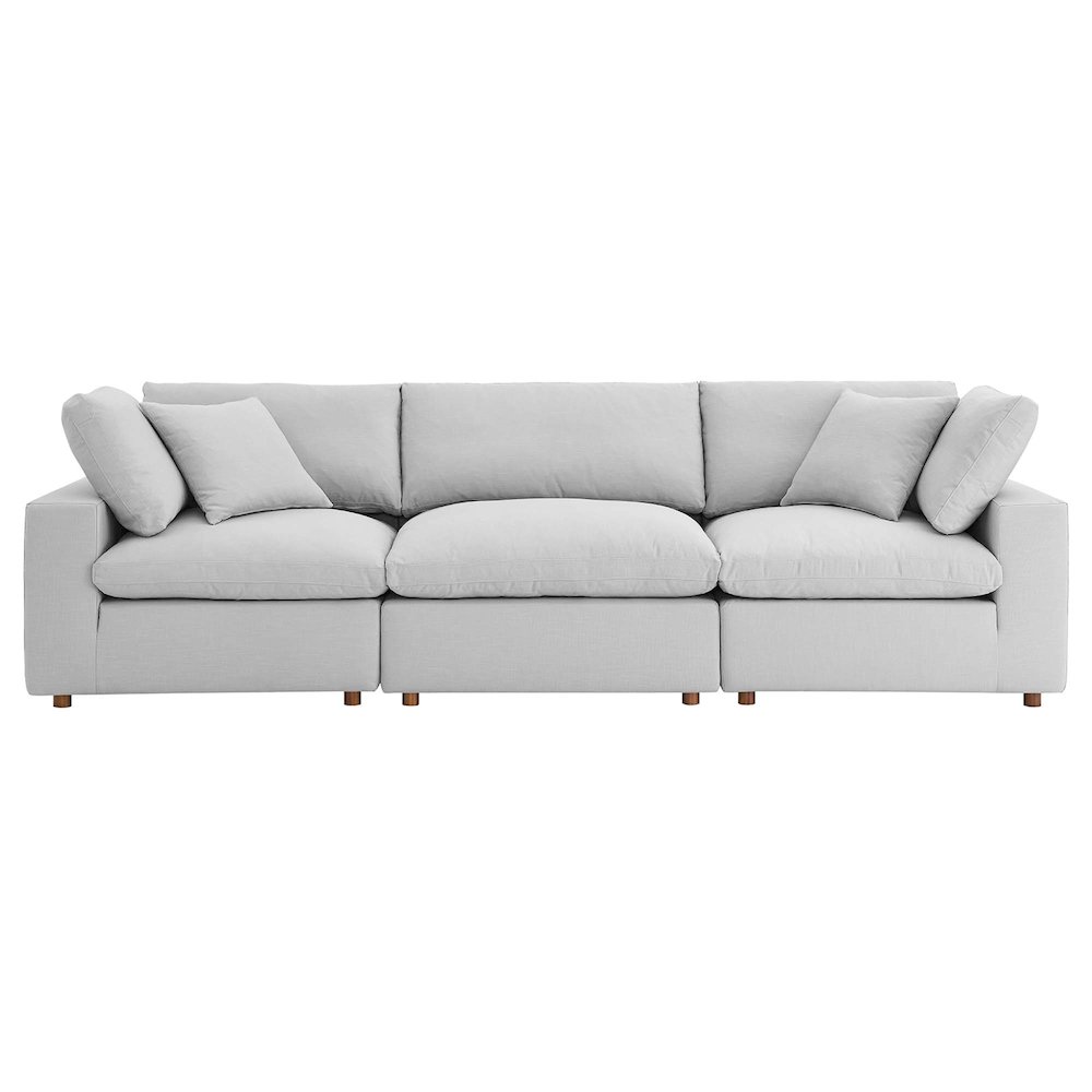 Commix 3 Piece Down Filled Overstuffed Sectional Sofa Set. Picture 13