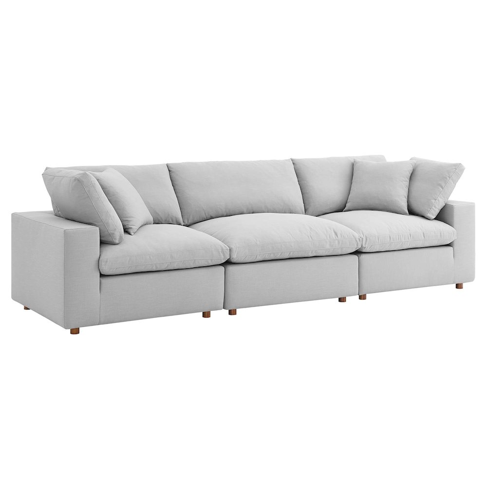 Commix 3 Piece Down Filled Overstuffed Sectional Sofa Set. Picture 1