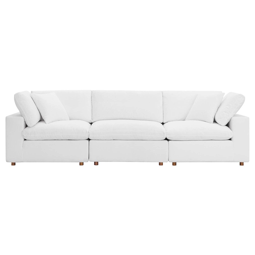 Commix 3 Piece Down Filled Overstuffed Sectional Sofa Set. Picture 13