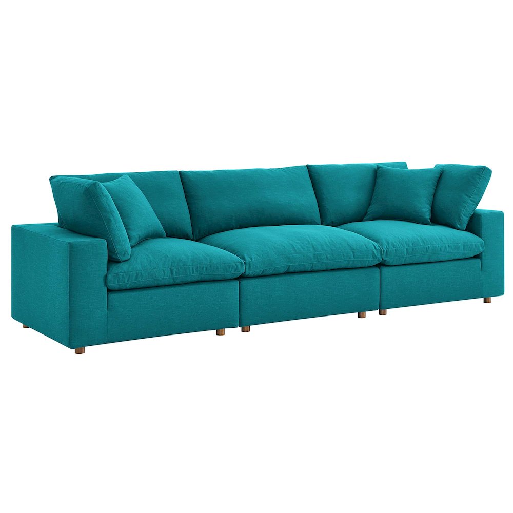 Commix 3 Piece Down Filled Overstuffed Sectional Sofa Set. Picture 1
