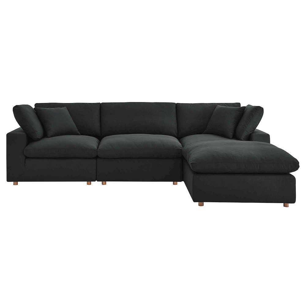 Commix 4 Piece Down Filled Overstuffed Sectional Sofa Set. Picture 16