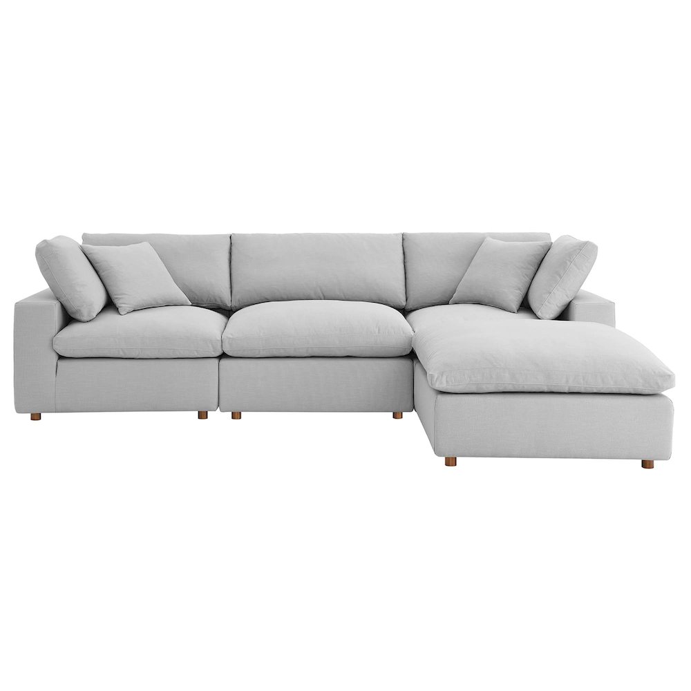 Commix Down Filled Overstuffed 4 Piece Sectional Sofa Set. Picture 11