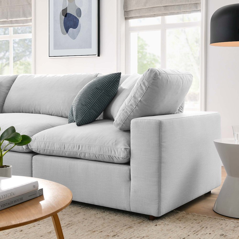 Commix Down Filled Overstuffed 4 Piece Sectional Sofa Set. Picture 13