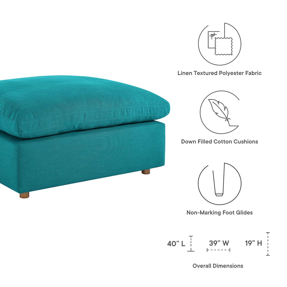 Commix 4 Piece Down Filled Overstuffed Sectional Sofa Set. Picture 17
