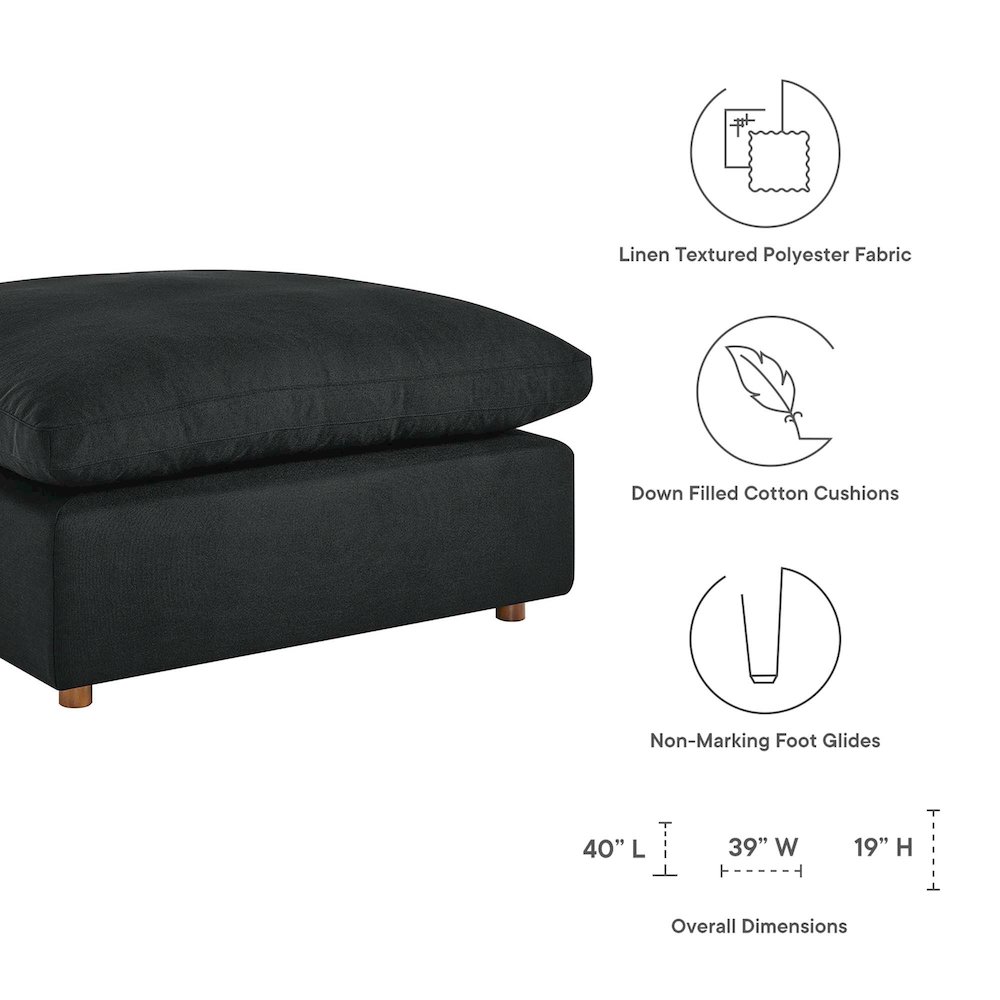 Commix 5 Piece Down Filled Overstuffed Sectional Sofa Set. Picture 4