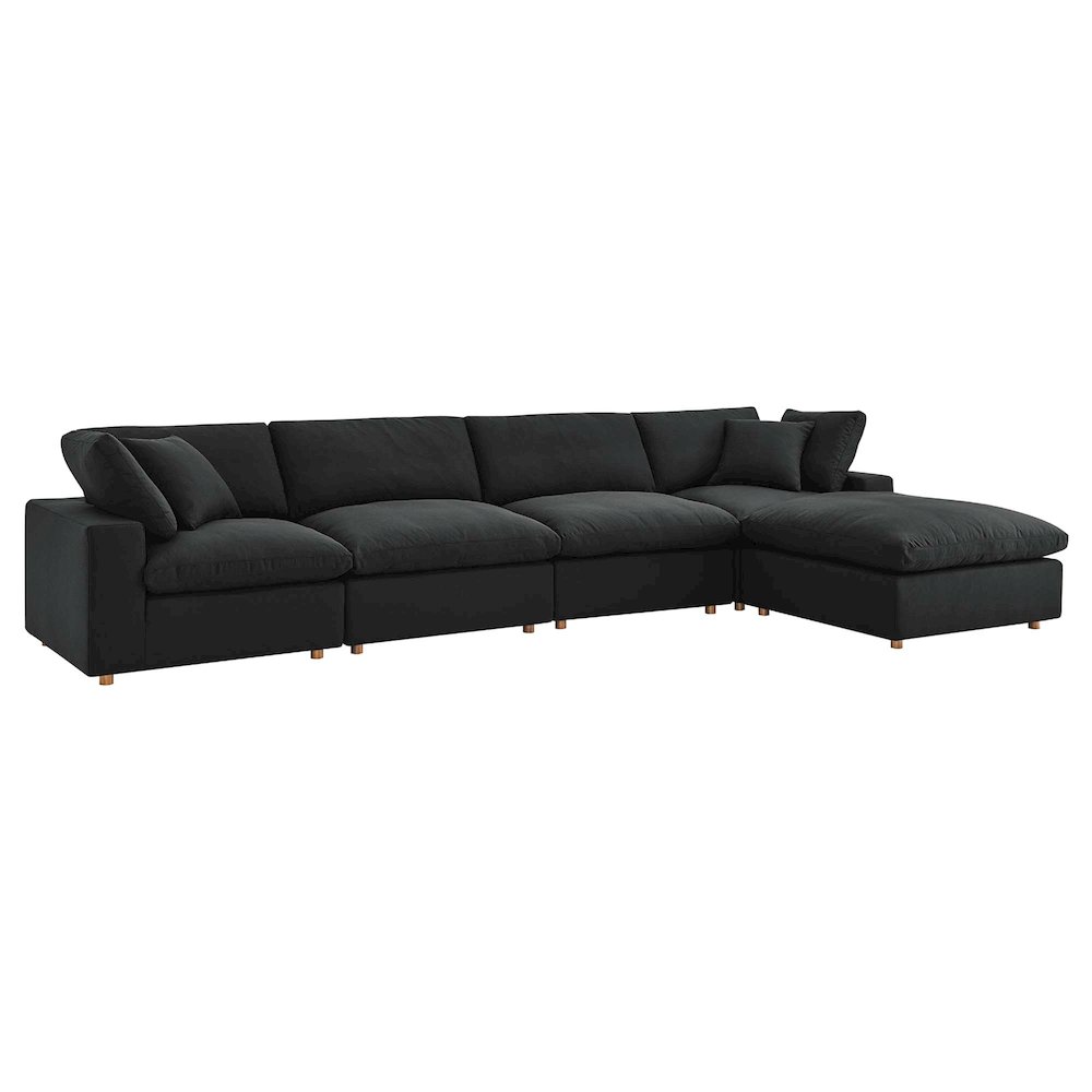 Commix 5 Piece Down Filled Overstuffed Sectional Sofa Set. Picture 1