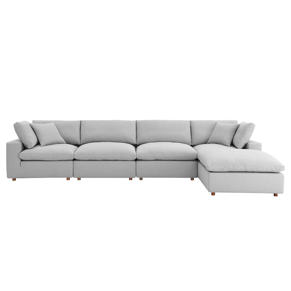 Commix 5 Piece Down Filled Overstuffed Sectional Sofa Set. Picture 16