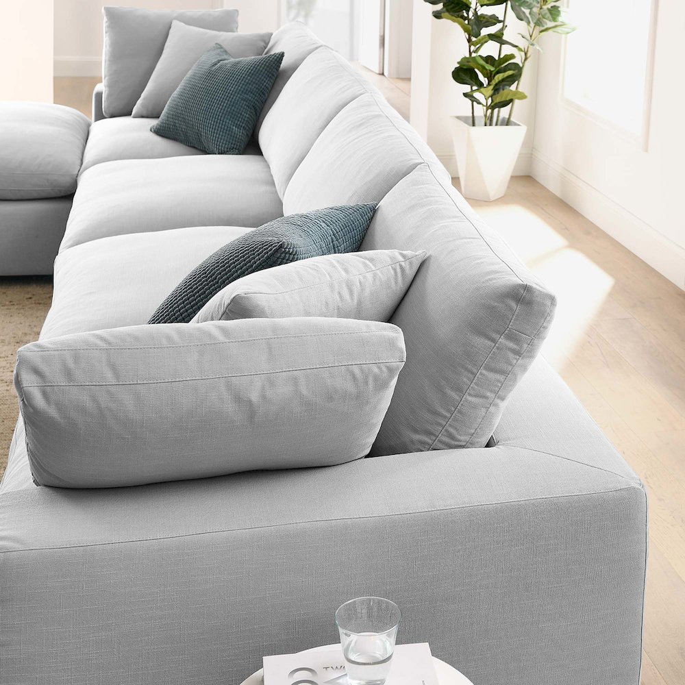 Commix 5 Piece Down Filled Overstuffed Sectional Sofa Set. Picture 18