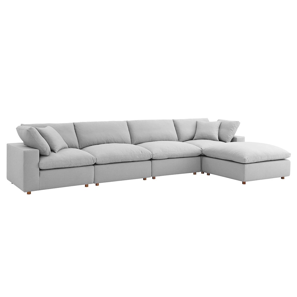 Commix 5 Piece Down Filled Overstuffed Sectional Sofa Set. Picture 1