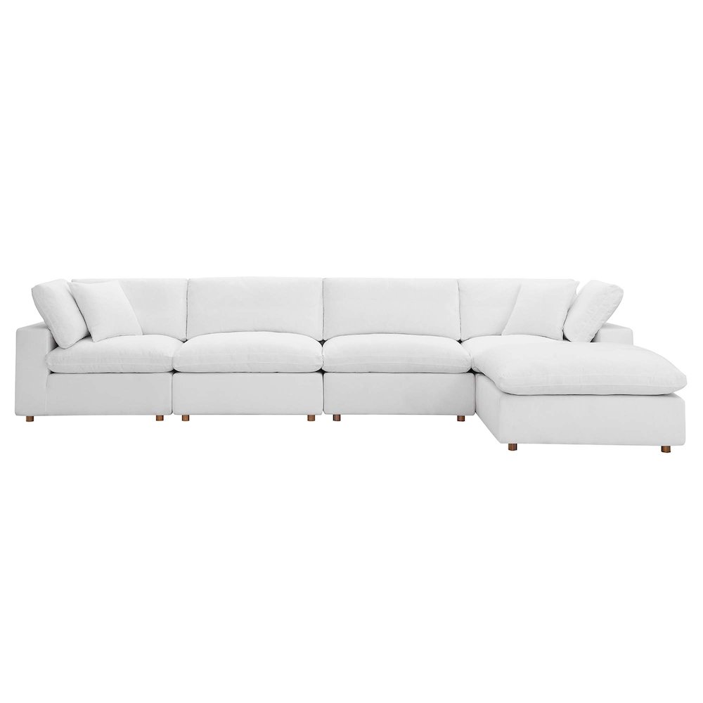 Commix 5 Piece Down Filled Overstuffed Sectional Sofa Set. Picture 6