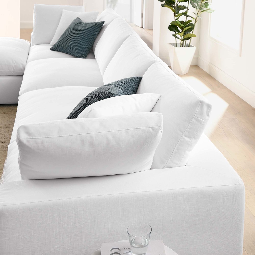 Commix 5 Piece Down Filled Overstuffed Sectional Sofa Set. Picture 18