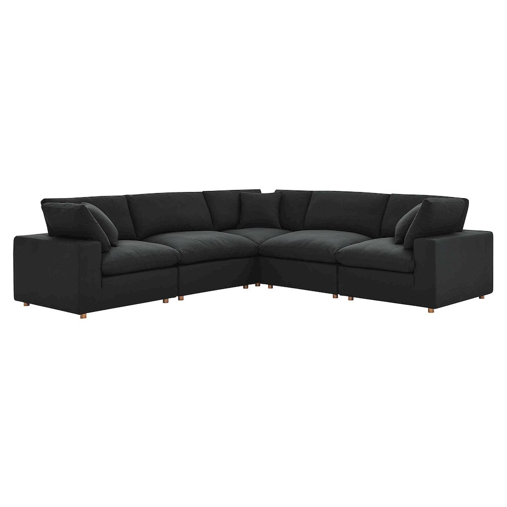 Commix 5 Piece Down Filled Overstuffed Sectional Sofa. Picture 1