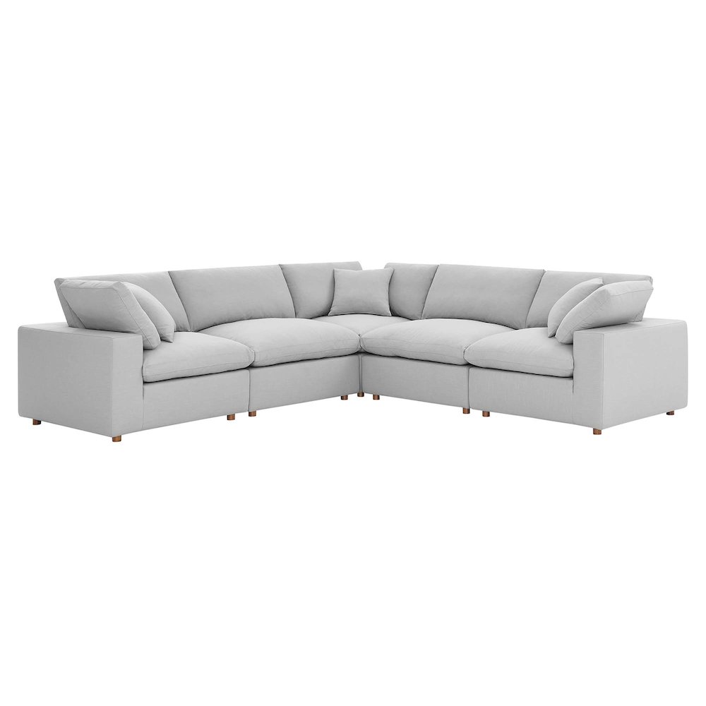 Commix 5 Piece Down Filled Overstuffed Sectional Sofa. Picture 1