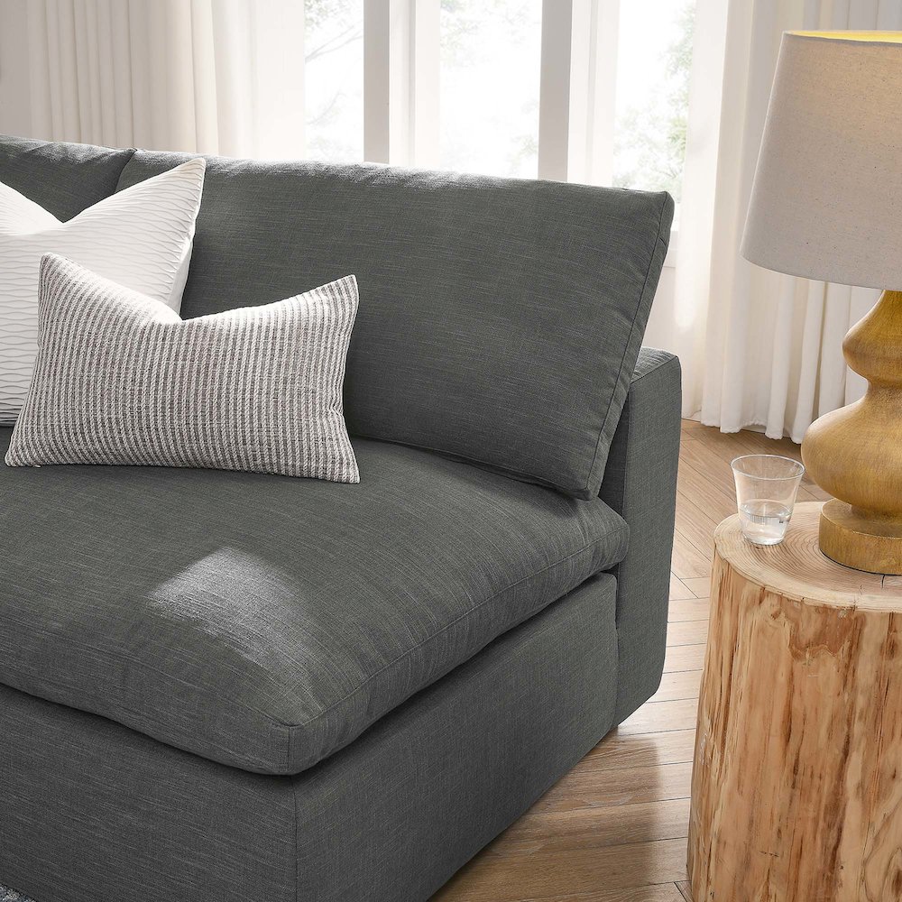 Commix 5-Piece Down Filled Overstuffed Armless Sectional Sofa. Picture 15