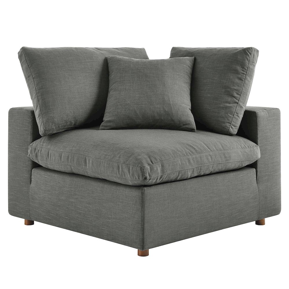 Commix 5-Piece Down Filled Overstuffed Armless Sectional Sofa. Picture 5