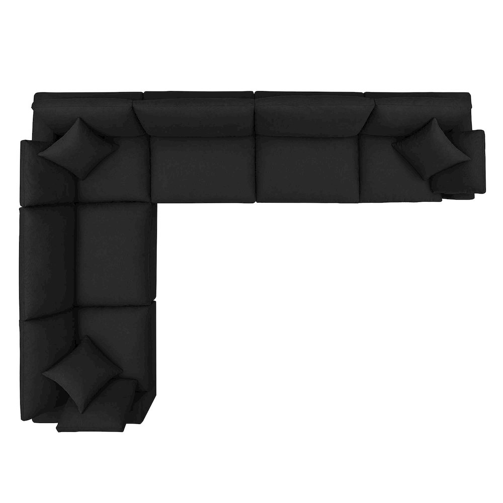 Commix 6 Piece Down Filled Overstuffed Sectional Sofa Set. Picture 3