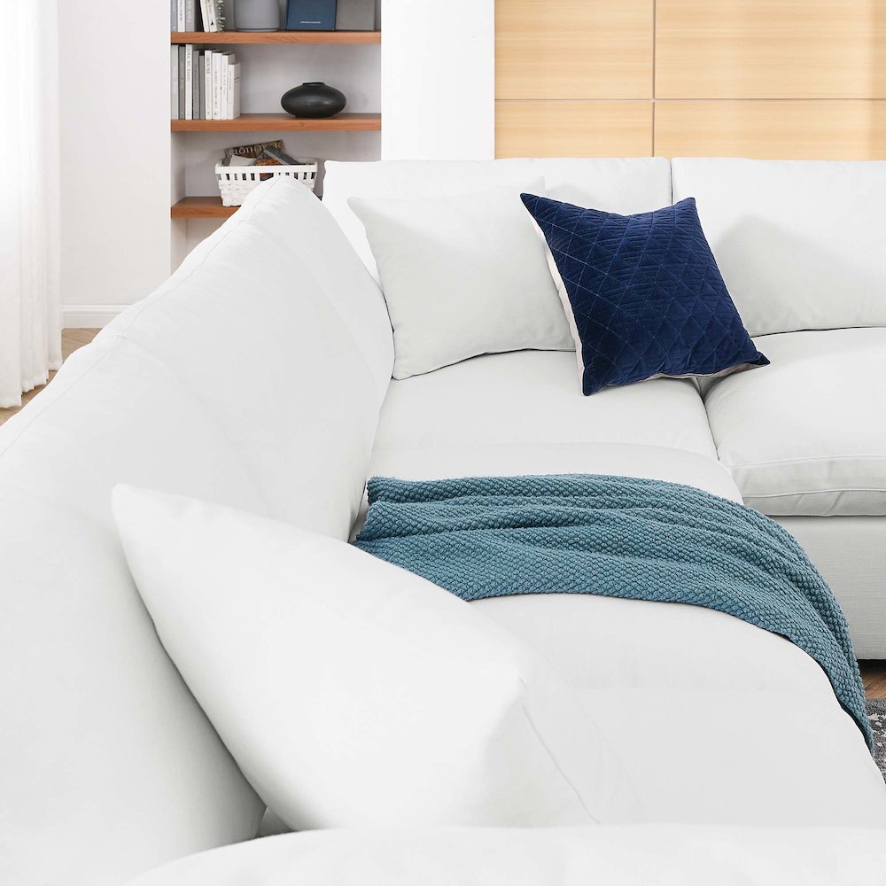 Commix 6 Piece Down Filled Overstuffed Sectional Sofa Set. Picture 3
