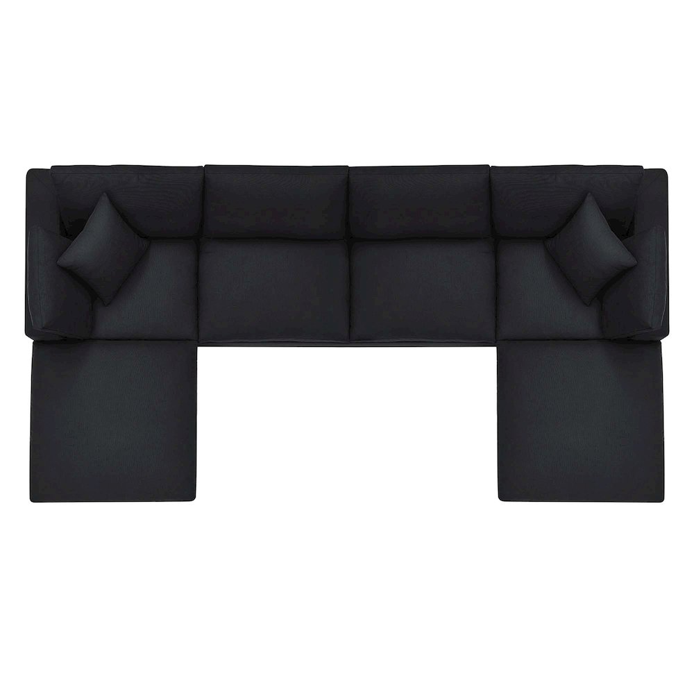 Commix 6-Piece Down Filled Overstuffed Sectional Sofa. Picture 16