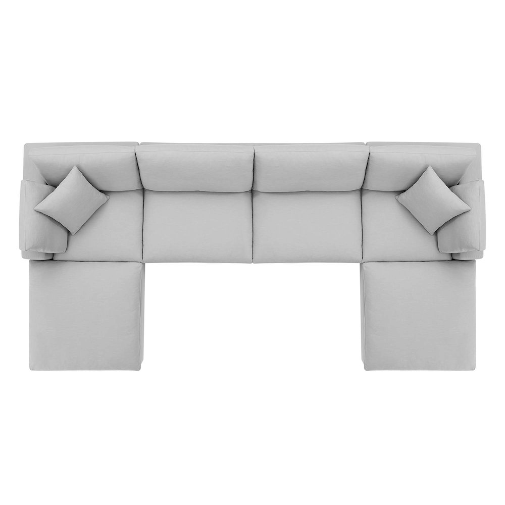 Commix 6-Piece Down Filled Overstuffed Sectional Sofa. Picture 16