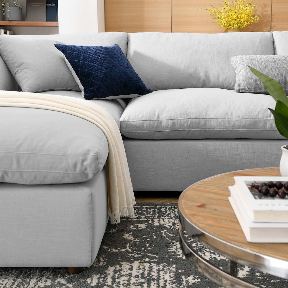 Commix 6-Piece Down Filled Overstuffed Sectional Sofa. Picture 18