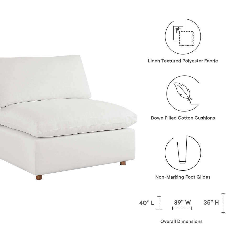 Commix 6-Piece Down Filled Overstuffed Sectional Sofa. Picture 2