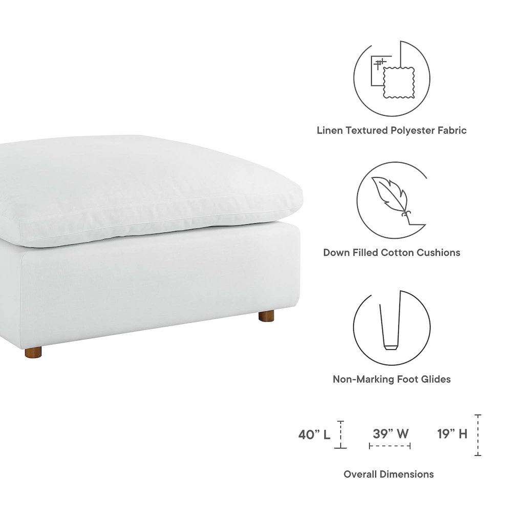 Commix 6-Piece Down Filled Overstuffed Sectional Sofa. Picture 5