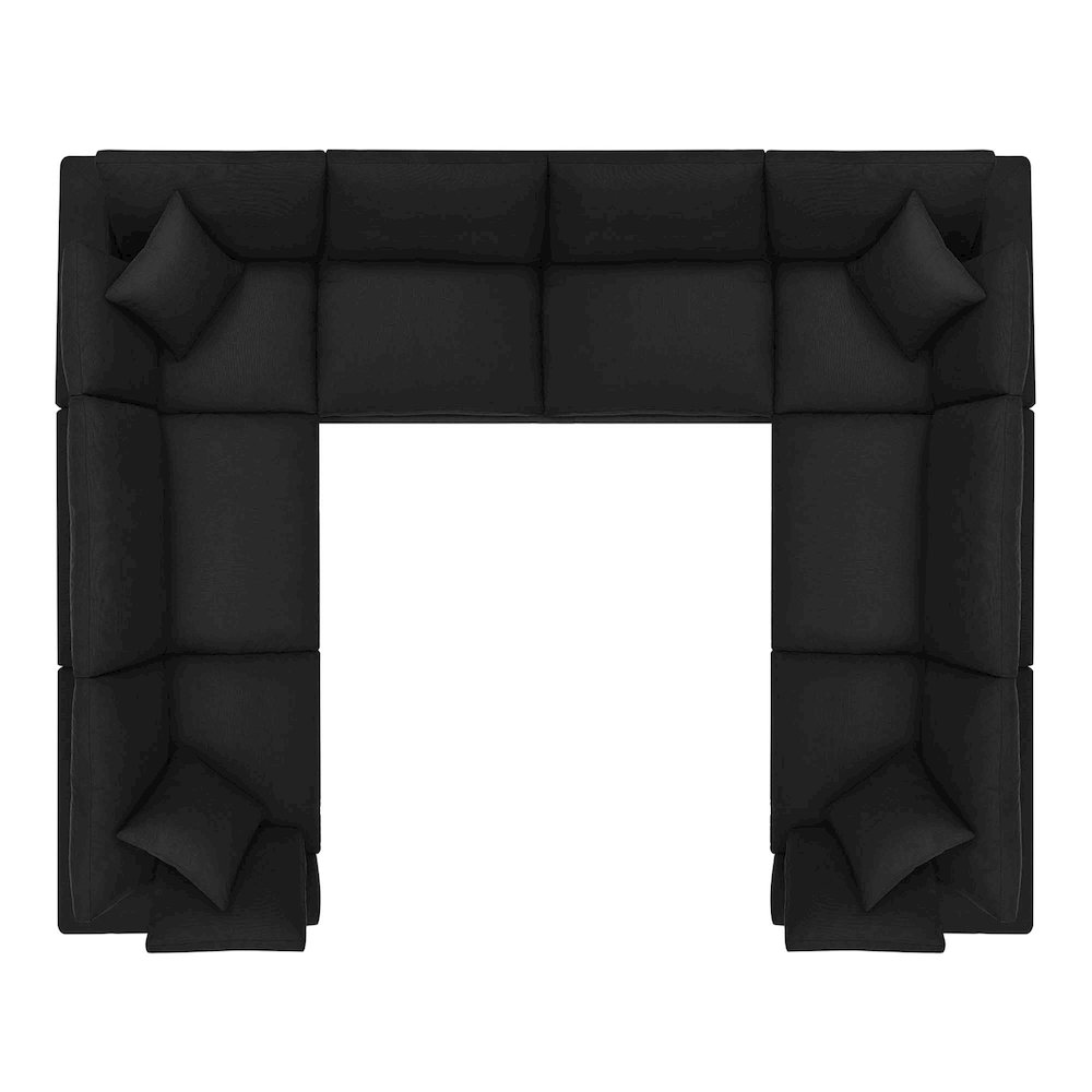 Commix 8-Piece Down Filled Overstuffed Sectional Sofa. Picture 13