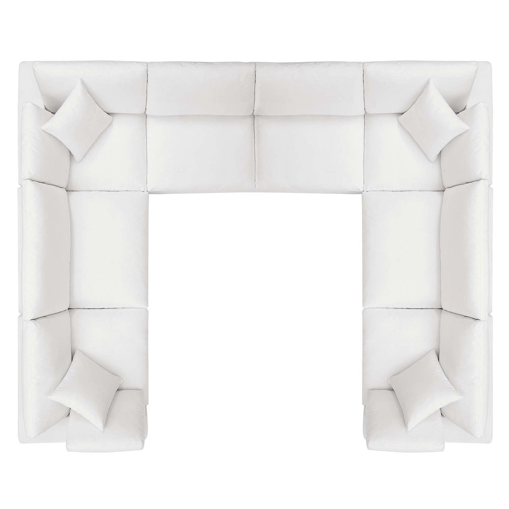 Commix 8-Piece Down Filled Overstuffed Sectional Sofa. Picture 13