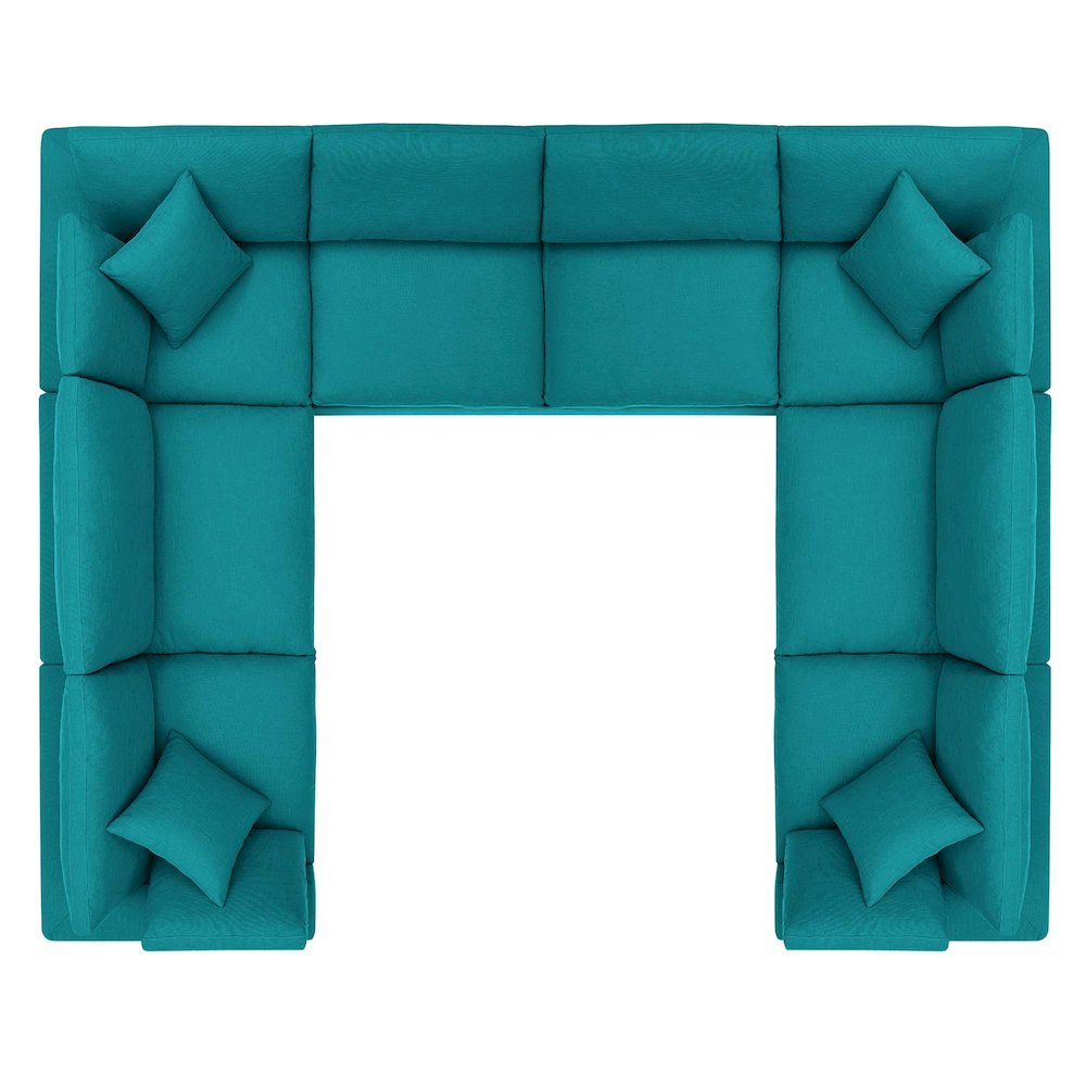 Commix 8-Piece Down Filled Overstuffed Sectional Sofa. Picture 13