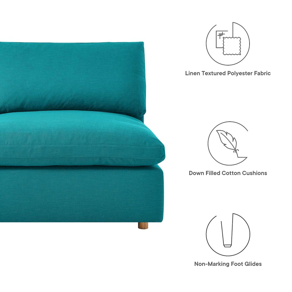 Commix 8-Piece Down Filled Overstuffed Sectional Sofa. Picture 2