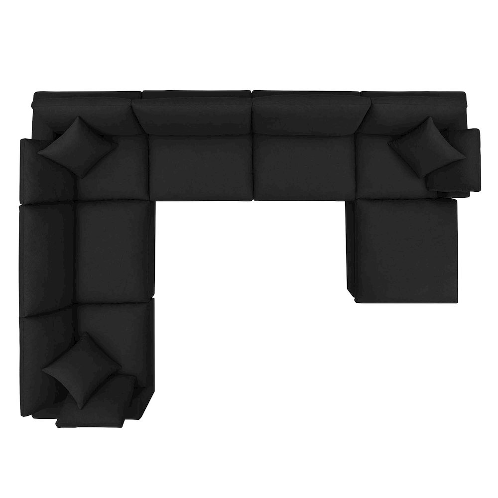 Commix 7-Piece Down Filled Overstuffed Sectional Sofa. Picture 13
