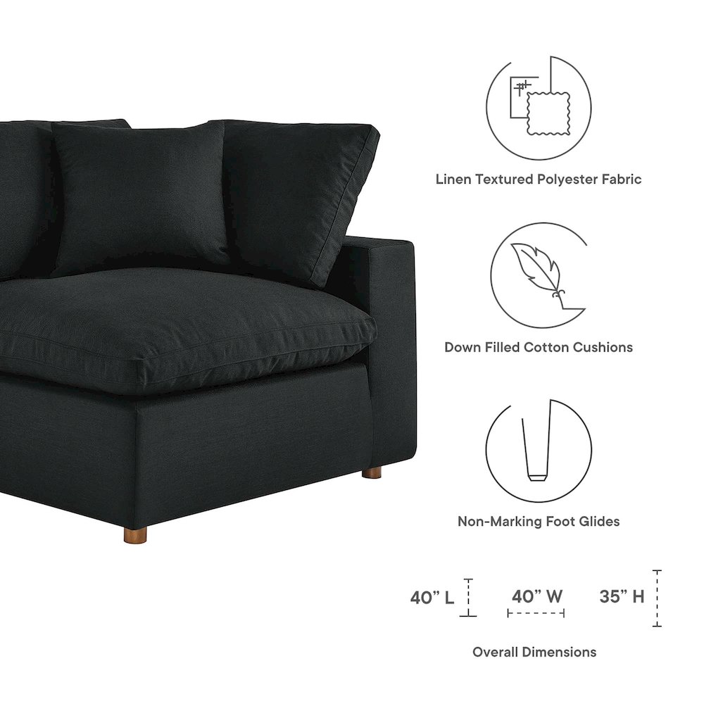 Commix 7-Piece Down Filled Overstuffed Sectional Sofa. Picture 2