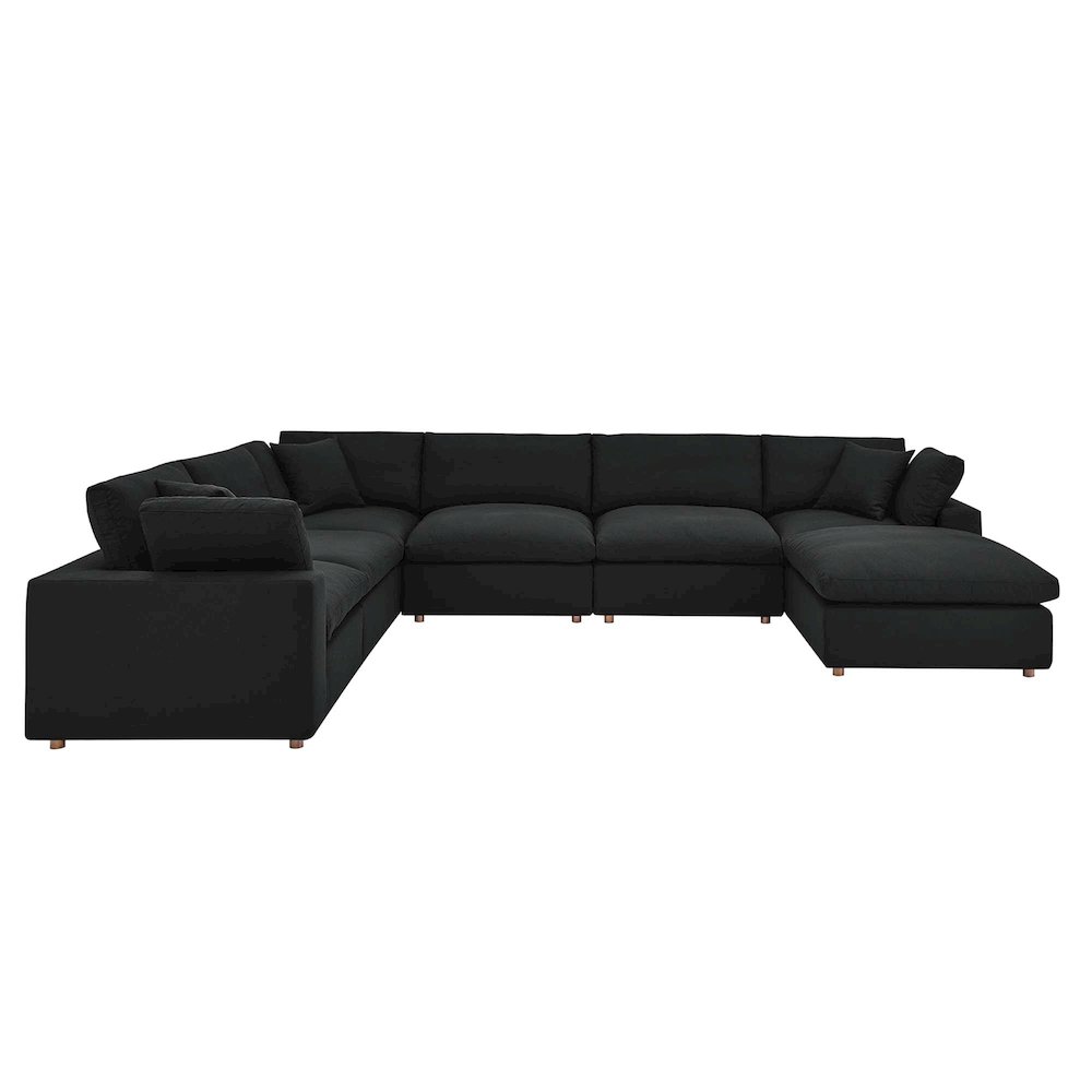 Commix 7-Piece Down Filled Overstuffed Sectional Sofa. Picture 1