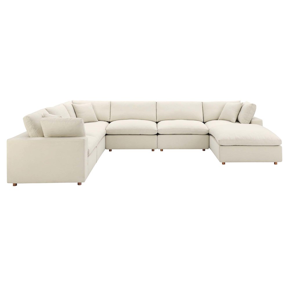 Commix 7-Piece Down Filled Overstuffed Sectional Sofa. Picture 1