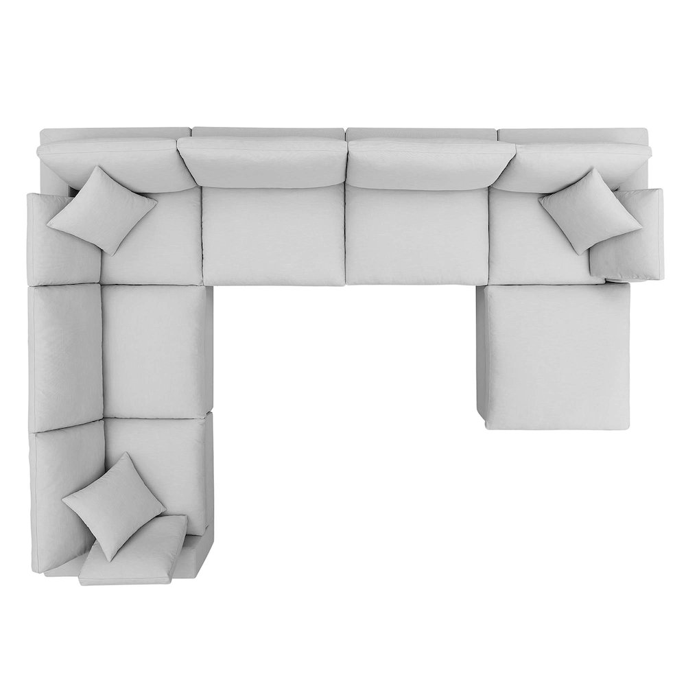 Commix 7-Piece Down Filled Overstuffed Sectional Sofa. Picture 13