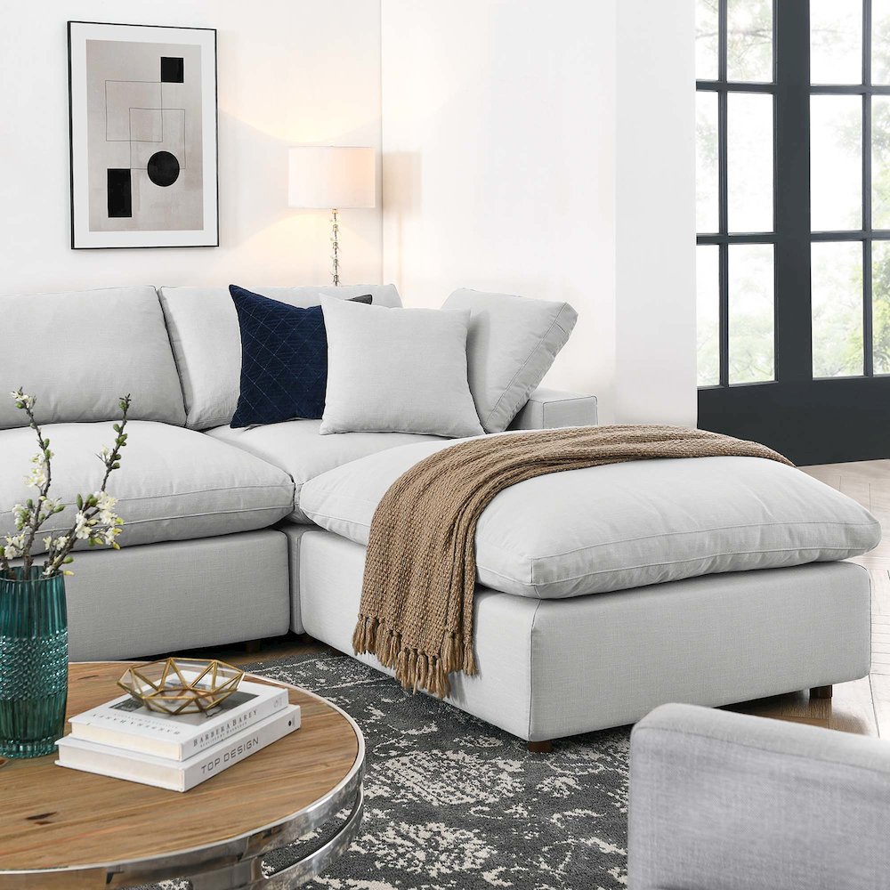 Commix 7-Piece Down Filled Overstuffed Sectional Sofa. Picture 15