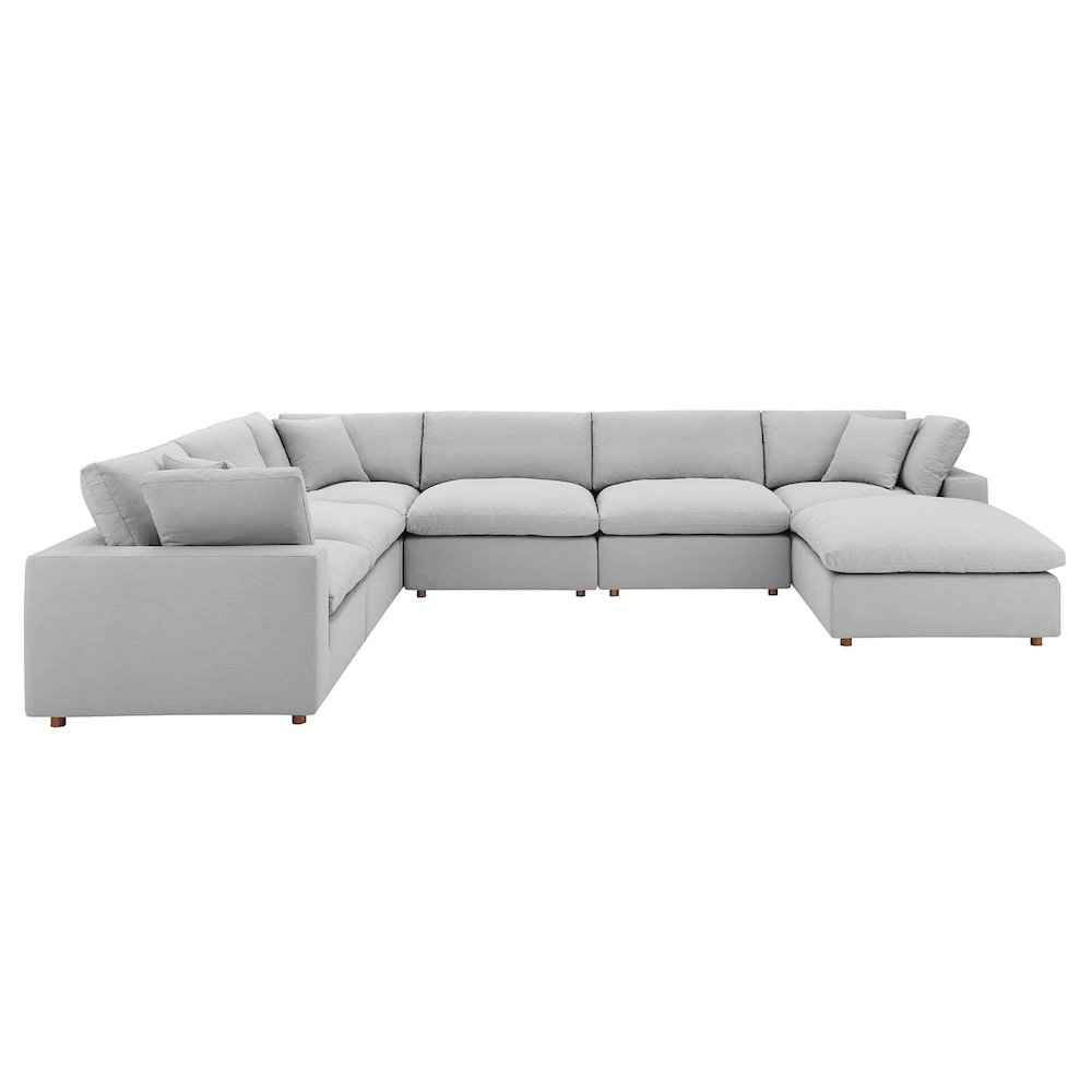 Commix 7-Piece Down Filled Overstuffed Sectional Sofa. Picture 1