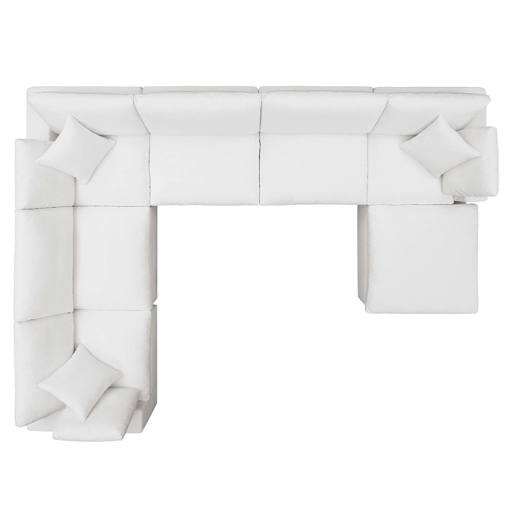 Commix 7-Piece Down Filled Overstuffed Sectional Sofa. Picture 5