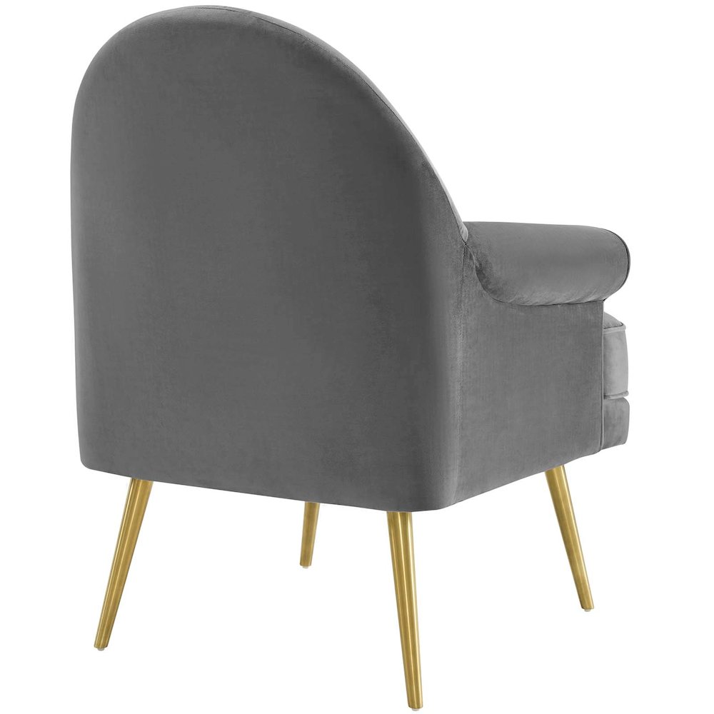 Revive Tufted Button Accent Performance Velvet Armchair. Picture 3