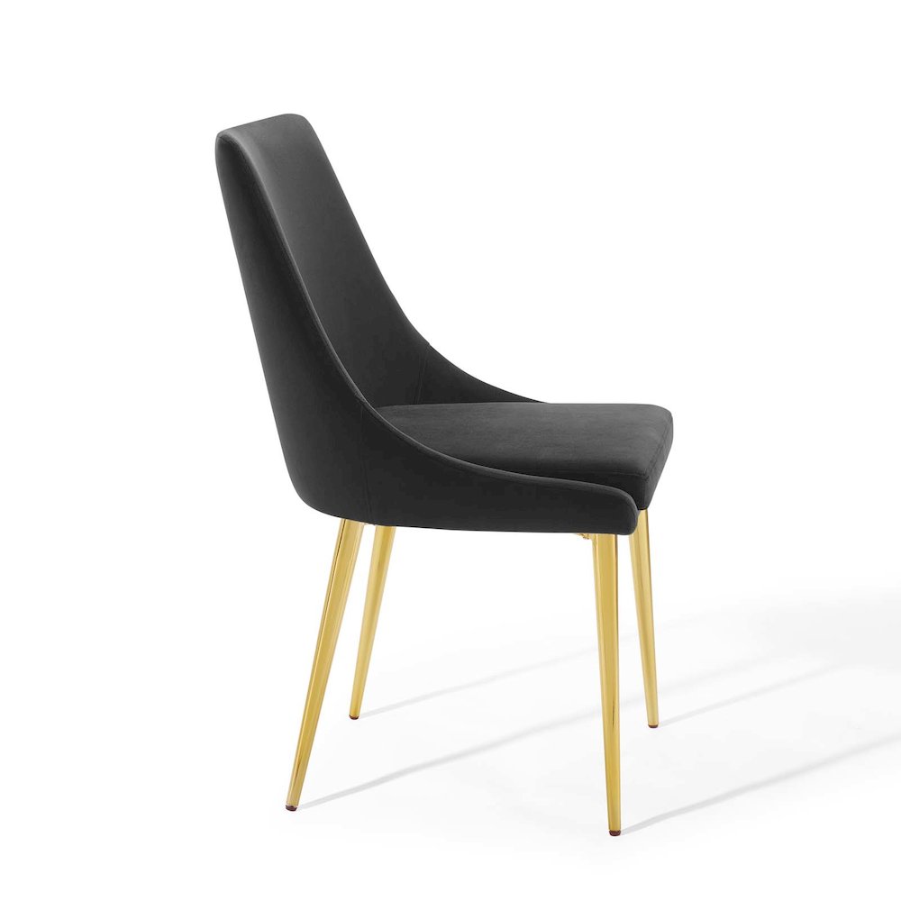 Viscount Modern Accent Performance Velvet Dining Chair. Picture 3