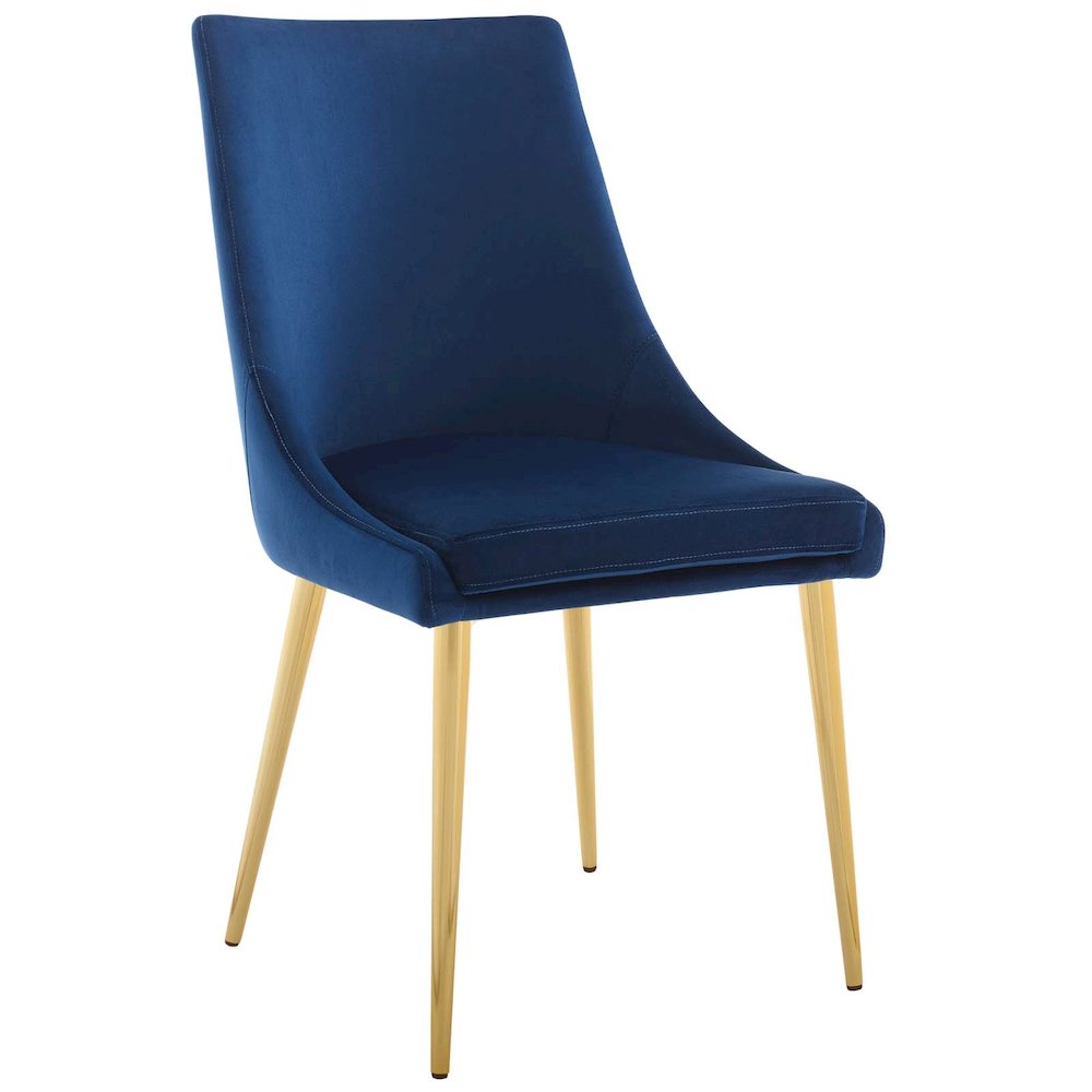 Viscount Modern Accent Performance Velvet Dining Chair. Picture 1