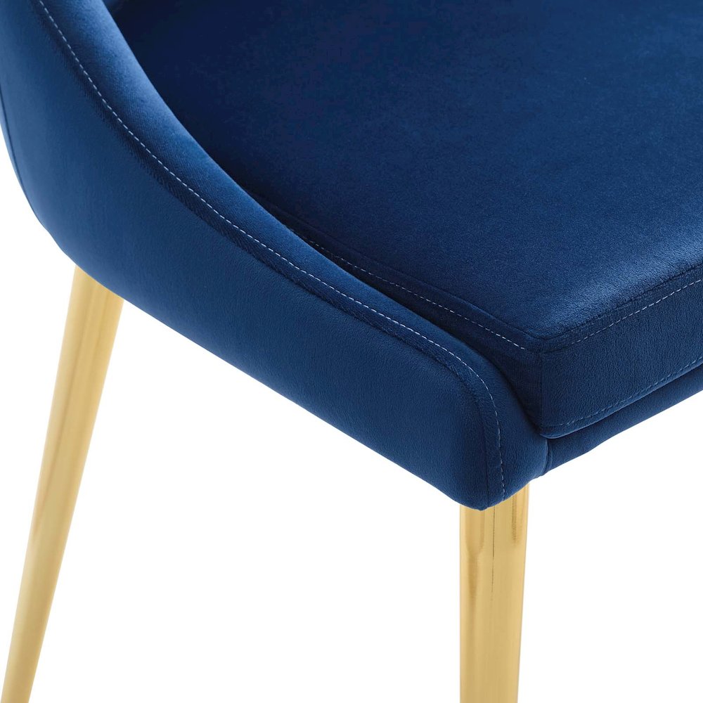 Viscount Modern Accent Performance Velvet Dining Chair. Picture 5
